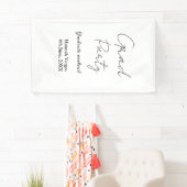 ABSCHLUSSPARTY-WOCHENENDE NAME DATUM EINFACH STYLI BANNER (Insitu)
