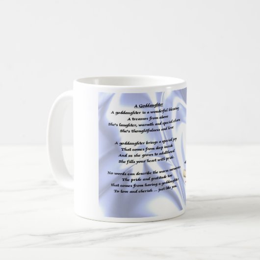 Abschlusspatenttochter-Gedicht-Tasse Kaffeetasse (Vorderseite Links)