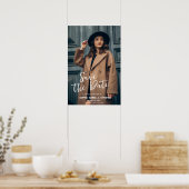 Abschlussplakat - Benutzerdefinierter Name Datum M Poster (Küche)