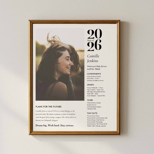 Abschlussplakat Klasse 2026 Poster