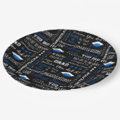 Abschlussplatten Pappteller (Schrägansicht)