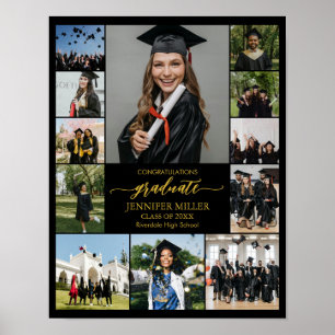 Abschlussporträt Personalisierte Fotocollage Poster
