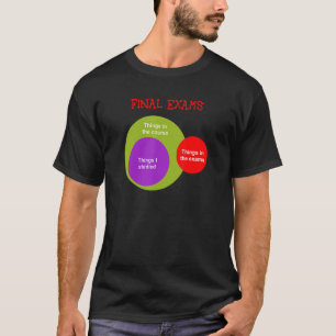 Abschlussprüfungen, aber True Venn-Diagramm T-Shirt