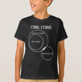 Abschlussprüfungen Venn Diagramm Funny Study Desig T-Shirt (Vorderseite)
