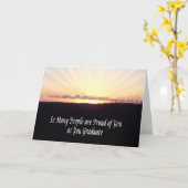 Abschlusssonnenaufgangkarte Karte (Gelbe Blume)