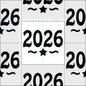 Abschlussstern Klasse 2026 Absolvent Stoff (Kachel)
