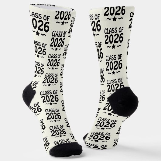 Abschlussstern Klasse 2026 Grad Socken (Gewinkelt)