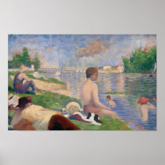 Abschlussstudie zu "Bathers at Asnières" von Seura Poster