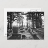 Abschlussübernachtung (b&w) Postkarte (Vorne/Hinten)