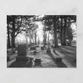 Abschlussübernachtung (b&w) Postkarte (Vorderseite)