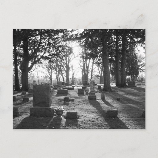 Abschlussübernachtung (b&w) Postkarte (Vorderseite)