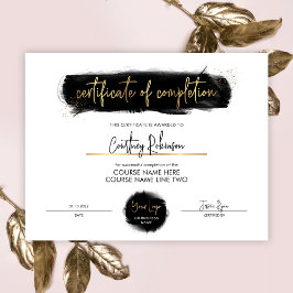 Abschlusszertifikat Black & Gold Salon Award