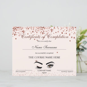 Abschlusszertifikat "Brows Lash Course"