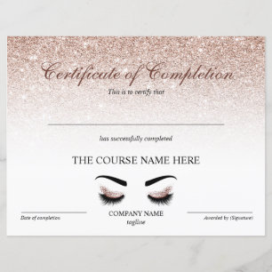Abschlusszertifikat "Brows Lash Course"