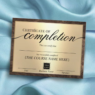 Abschlusszertifikat Gold & Wood Award