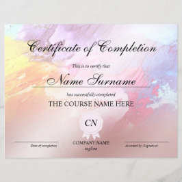 Abschlusszertifikat - Kurs Abstrakt