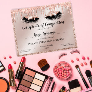 Abschlusszertifikat Lashes Kurs