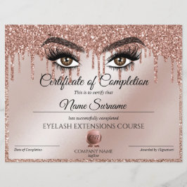 Abschlusszertifikat Lashes Kurs