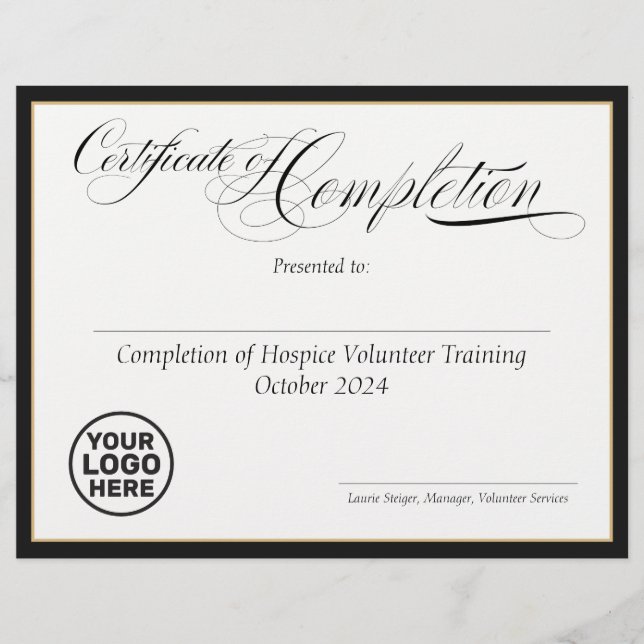 Abschlusszertifikat - Logo (Vorderseite)