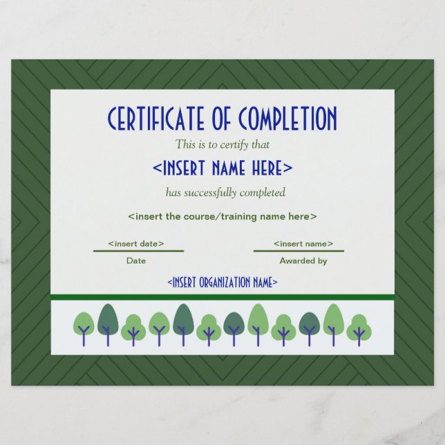 Abschlusszeugnis (Vorderseite)