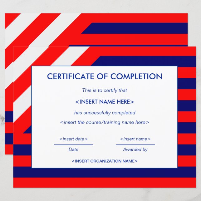 Abschlusszeugnis (Vorne/Hinten)