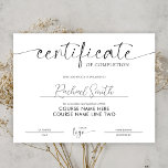 Abschlusszeugnis Eleganter Schönheitskurs Preis<br><div class="desc">Beruflich Completion Certificate Award mit elegantem Script-Schriftart,  perfekt für Erfolgszertifikate für Salon- oder Wellness-Center-Kurse. Dieses minimalistische Dankeschön-Design können Sie auch für jede Art von Diplom verwenden,  einfach den Text bearbeiten,  um Ihre Bedürfnisse Anzug. Dieser Beauty-Kurs-Award zeichnet sich durch modernen Kalligraphie-Schriftart und Schwarz-Weiß-Farbschema aus und schafft so ein schönes Abschlusszertifikat.</div>