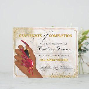 Abschlusszeugnis für Nageltechniker