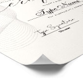 Abschlusszeugnis, Leistungsnachweis, Diplom Poster (Ecke)