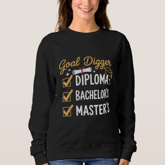 Abschlussziel Master-Absolvent hat es geschafft Kl Sweatshirt (Vorderseite)