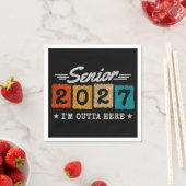 Abschlusszitat der Abschlussklasse 2027 Serviette (Beispiel)