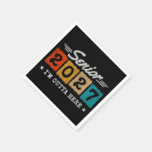 Abschlusszitat der Abschlussklasse 2027 Serviette (Ecke)