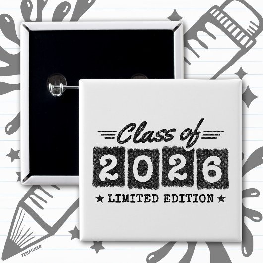 Abschlusszitat Limitierte Edition Klasse 2026 Button