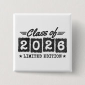 Abschlusszitat Limitierte Edition Klasse 2026 Button (Vorderseite)