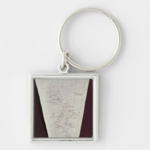 Abschnitt der Karte von Ross-Insel zu Südpol Schlüsselanhänger