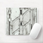 Abschnitt der Wand und des Bogens Mousepad (Mit Mouse)