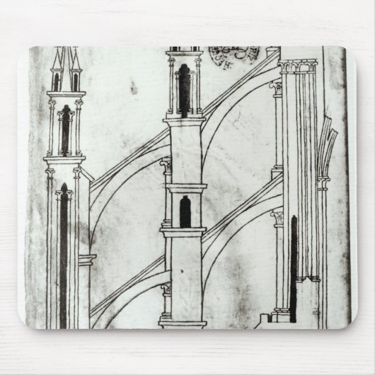 Abschnitt der Wand und des Bogens Mousepad (Vorne)