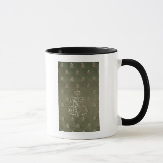 Abschnitt des Grüns und des Golddamastes Tasse (Rechts)