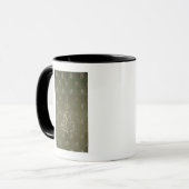 Abschnitt des Grüns und des Golddamastes Tasse (Vorderseite Links)
