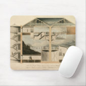 Abschnitt vom Rundbau, Leicester-Quadrat Mousepad (Mit Mouse)