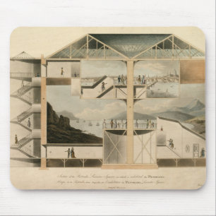 Abschnitt vom Rundbau, Leicester-Quadrat Mousepad