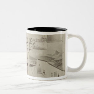 Abschnitt vom Rundbau, Leicester-Quadrat, von 'Pl Zweifarbige Tasse