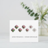 Abschnitte des Hypercube Postkarte (Stehend Vorderseite)