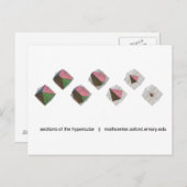 Abschnitte des Hypercube Postkarte (Vorne/Hinten)