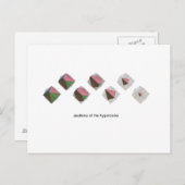 Abschnitte des Hypercube Postkarte (Vorne/Hinten)