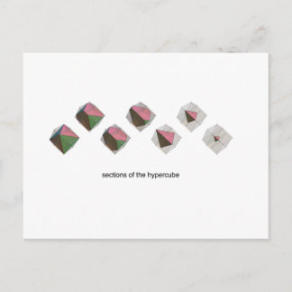 Abschnitte des Hypercube Postkarte