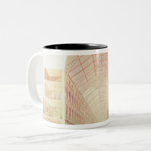 Abschnittperspektive Zweifarbige Tasse (Vorderseite Links)