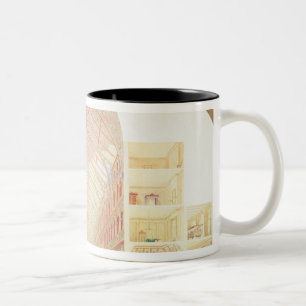 Abschnittperspektive Zweifarbige Tasse