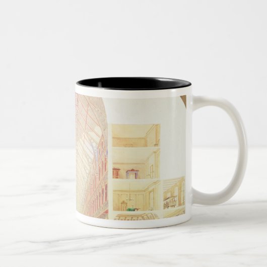 Abschnittperspektive Zweifarbige Tasse (Rechts)