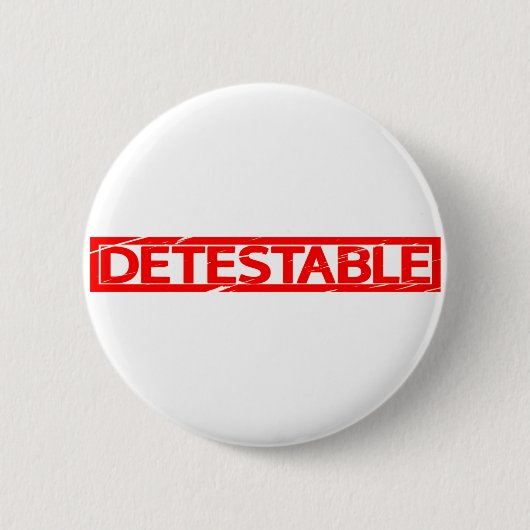 Abschreckende Briefmarke Button (Vorderseite)