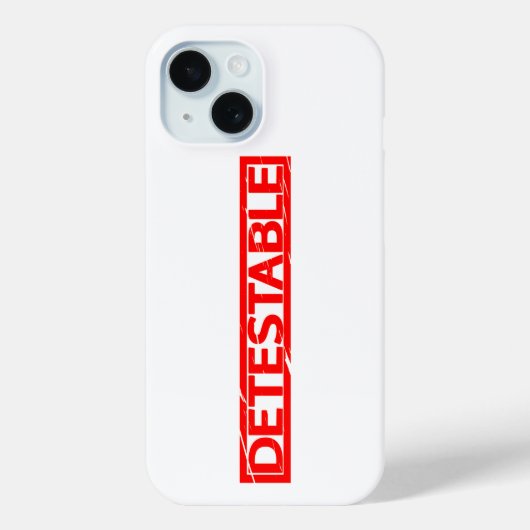 Abschreckende Briefmarke Case-Mate iPhone Hülle (Rückseite)